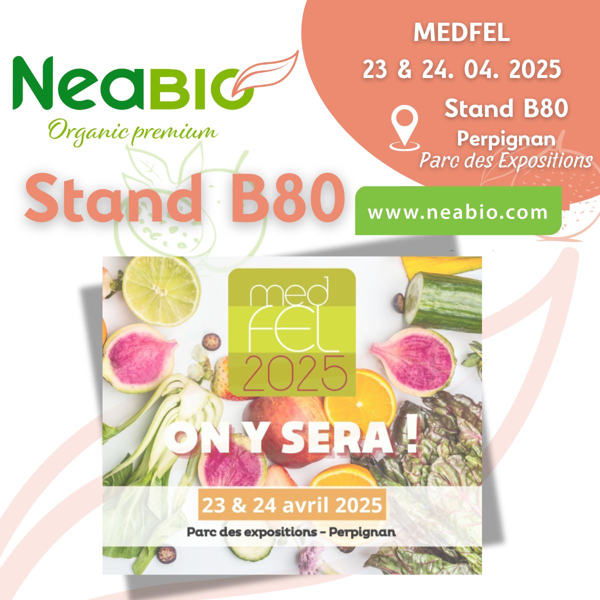 ⏱️ À vos agendas ! Le #MEDFEL, c’est dans 1 mois ! 🥬🍓🍑🥦